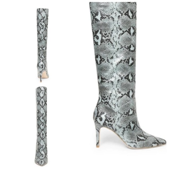 Steve Madden Shoes - 💎NWOB Steve Madden Blue Snake Calf Boots